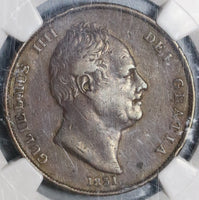 1831 NGC VF 30 Penny William IV Great Britain Coronation Coin (20010701C)