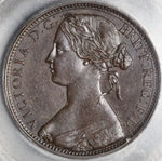 1862 ICG MS 63 Victoria Great Britain Penny Bronze Mint State Coin (21080601C)