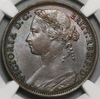 1878 MS 63 Victoria Penny Great Britain Mint State Britannia Coin (22102403C)