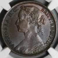 1878 MS 63 Victoria Penny Great Britain Mint State Britannia Coin (22102403C)