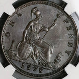 1878 MS 63 Victoria Penny Great Britain Mint State Britannia Coin (22102403C)