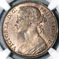 1884 NGC MS 63 Victoria Penny Great Britain RB Mint State Coin (20062403C)