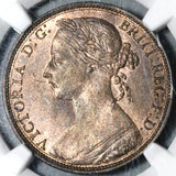 1884 NGC MS 63 Victoria Penny Great Britain RB Mint State Coin (20062403C)