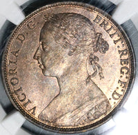 1884 NGC MS 63 Victoria Penny Great Britain RB Mint State Coin (20062403C)