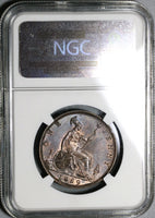 1889 NGC MS 63 Victoria Penny Great Britain RB Mint State Coin (20070301C)
