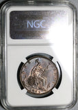 1889 NGC MS 63 Victoria Penny Great Britain RB Mint State Coin (20070301C)