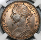 1891 NGC MS 63 Victoria Penny Great Britain RB Mint State Coin (20070302C)