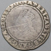 1560 Elizabeth I Shilling Britain England Tudor Hammered Silver Coin (23122802R)