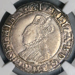 1582 NGC XF 45 Elizabeth I Shilling Britain England Coin POP 1/0 (23021703C)