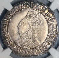 1582 NGC XF 45 Elizabeth I Shilling Britain England Coin POP 1/0 (23021703C)