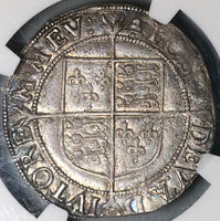 1582 NGC XF 45 Elizabeth I Shilling Britain England Coin POP 1/0 (23021703C)