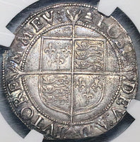 1582 NGC XF 45 Elizabeth I Shilling Britain England Coin POP 1/0 (23021703C)