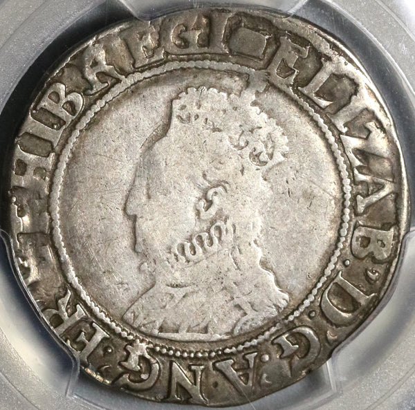 1594 PCGS F 15  Elizabeth I Shilling Great Britain Hammered Silver Coin (20082801C)