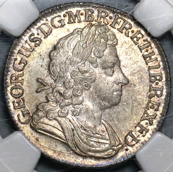 1723 NGC MS 63 George I Shilling South Sea Co SSC Great Britain Silver Coin (21102901C)