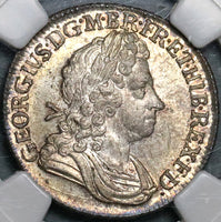 1723 NGC MS 63 George I Shilling South Sea Co SSC Great Britain Silver Coin (21102901C)
