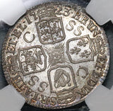1723 NGC MS 63 George I Shilling South Sea Co SSC Great Britain Silver Coin (21102901C)