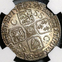 1723 NGC MS 63 George I Shilling South Sea C/SS Great Britain Mint Error Coin (22052001C)