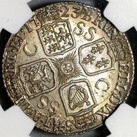 1723 NGC MS 63 George I Shilling South Sea C/SS Great Britain Mint Error Coin (22052001C)