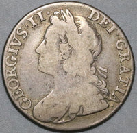 1741 George II Great Britain Shilling Roses Colonial Sterling Silver Coin (23121002R)
