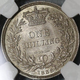 1838 NGC MS 64 Victoria Great Britain Shilling Mint State Coin (17011706D)