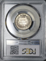 1842 PCGS MS 64 Victoria Silver Shilling Great Britain Mint State Coin (21022701D)