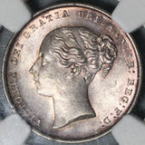 1844 NGC MS 64 Victoria Silver Shilling Great Britain Mint State Coin (21012301D)