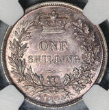 1844 NGC MS 64 Victoria Silver Shilling Great Britain Mint State Coin (21012301D)