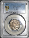 1852 PCGS MS 65 Victoria Silver Shilling Great Britain Coin (21012303D)