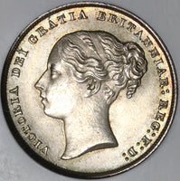 1852 NGC MS 63 Victoria Shilling Great Britain Mint State Silver Coin (20050503C)
