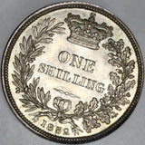 1852 NGC MS 63 Victoria Shilling Great Britain Mint State Silver Coin (20050503C)
