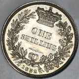 1852 NGC MS 63 Victoria Shilling Great Britain Mint State Silver Coin (20050503C)