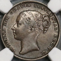 1862 NGC XF Det Victoria Shilling Great Britain Key Date Silver Coin (21090406C)