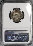 1862 NGC XF Det Victoria Shilling Great Britain Key Date Silver Coin (21090406C)