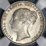 1865 NGC MS 63 Victoria Shilling Great Britain Mint State Silver Coin (19021903C)