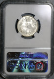1866 NGC MS 64 Victoria Shilling Great Britain Silver Coin Die 62 (16122905D)