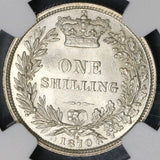1870 NGC MS 63+ Victoria Shilling Great Britain Silver Coin Die 18 (17091204D)