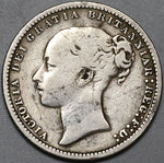 1874 Victoria Shilling Great Britain Sterling Silver Coin (22070508R)