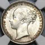 1877 NGC MS 63 Silver Shilling Victoria GREAT BRITAIN Coin Die No 44 (16122907D)