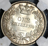 1877 NGC MS 63 Silver Shilling Victoria GREAT BRITAIN Coin Die No 44 (16122907D)
