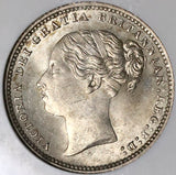 1884 NGC MS 63 Victoria Shilling Great Britain Mint State Sterling Silver Coin (22010702C)