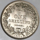 1884 NGC MS 63 Victoria Shilling Great Britain Mint State Sterling Silver Coin (22010702C)