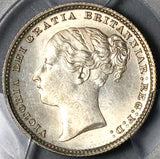 1885 PCGS MS 64 Victoria Shilling Great Britain Silver Sterling Coin (22090802C)
