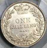 1885 PCGS MS 64 Victoria Shilling Great Britain Silver Sterling Coin (22090802C)