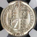 1891 NGC MS 63 Victoria Shilling Great Britain Mint State Silver Coin (23021601C)
