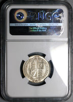 1891 NGC MS 63 Victoria Shilling Great Britain Mint State Silver Coin (23021601C)