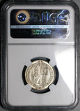 1891 NGC MS 63 Victoria Shilling Great Britain Mint State Silver Coin (23021601C)