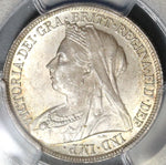 1899 PCGS MS 64 Victoria Shilling Great Britain Silver Coin (19101201C)