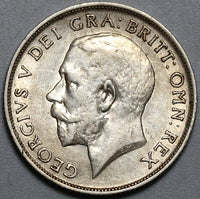 1917 Shilling George V Great Britain XF WWI Sterling Silver Coin (22022703R)