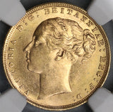 1872 NGC MS 63 Victoria Gold Sovereign Great Britain St George Coin (19030801C)