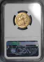 1872 NGC MS 63 Victoria Gold Sovereign Great Britain St George Coin (19030801C)